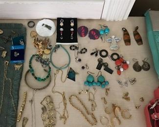 Some costume jewelry & clothing 