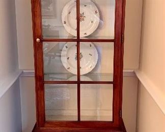 Narrow Ethan Allen Display Cabinet