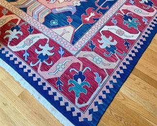 Large area, colorful rug