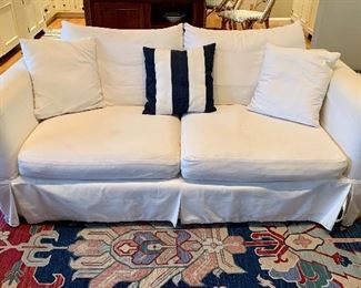 Pottery Barn Sofa with slip covers