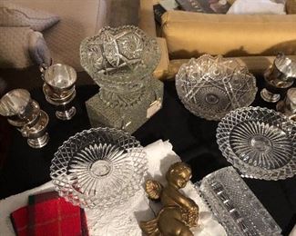 Lots of vintage and antique glassware for your holiday table