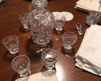 Another gorgeous decanter with glasses