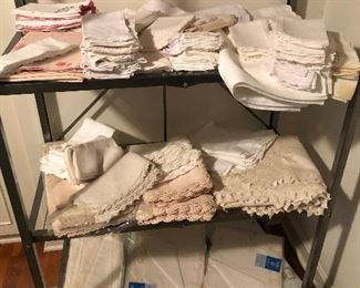 Vintage linens of every type and many new vintage in original packaging