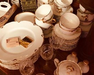Huge set . Hand painted. Limoges France