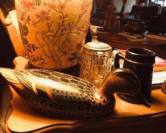 Another hand painted wooden duck