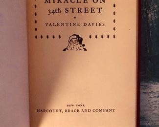 Your very own 1st edition copy of Miracle on 34th street