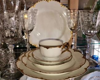 Haviland China and optic crystal stemware