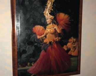 Hawaiian island dancer
In handmade Koa wood frame