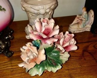 Capodimonte, very old McCoy pedestal.   