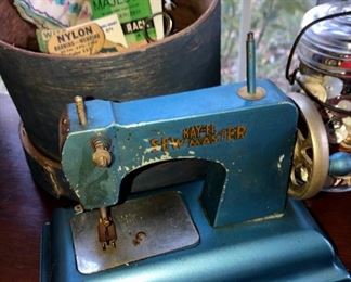 Small antique sewing machine