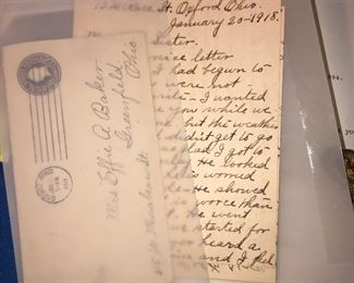 1918 envelope and letter