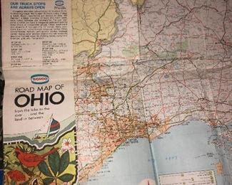 Vintage Ohio map collection. 