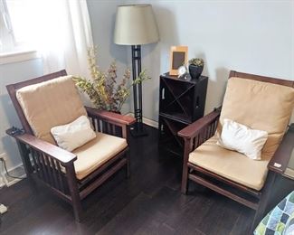Morris chairs that recline! So relaxing.