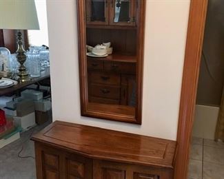 Hall credenza and mirror