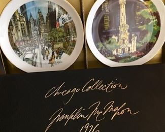 Franklin McMahon Chicago Collection Plates