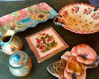 Pottery items