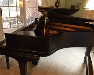 Steinway Ebonized Model '0' Grand Piano.