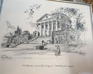 Prints of UVA.