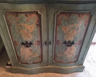 Nice painted cabinet.