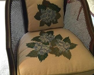 Beautiful needlepoint chair.