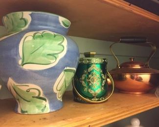 Vase and Kettle.