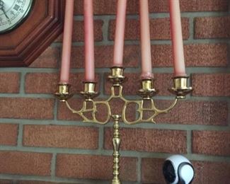 Brass candlestick holder.