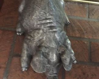 Metal pig.