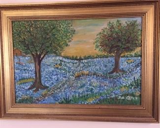 Framed Oil Painting.