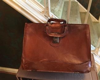 Vintage briefcase.