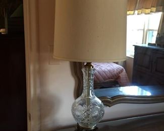 Crystal lamp.