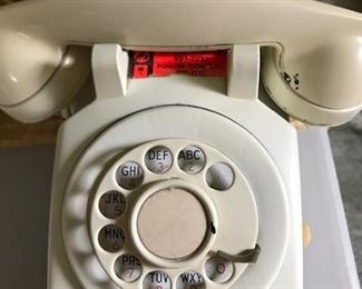 Vintage metal dial phone.