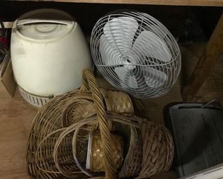 Fans and baskets.
