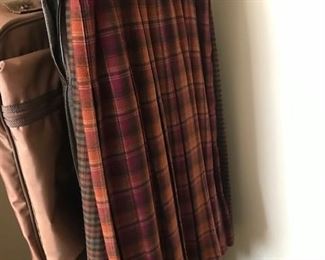 Vintage pleated women's skirts.