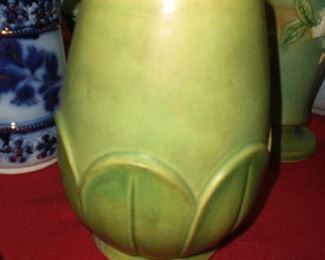 Waller art pottery arts and crafts 10" vase