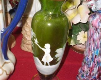 Mary Gregary art glass vase