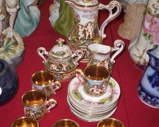 Capodimonte tea set