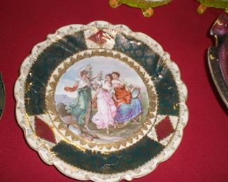 A. Kauffman decorated cabinet plate