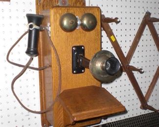 oak wall phone