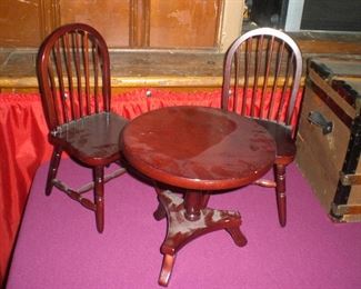 doll size table and chairs