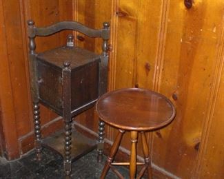 humidor cabinet, cherry drinks table