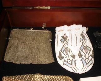 beaded and mesh bags