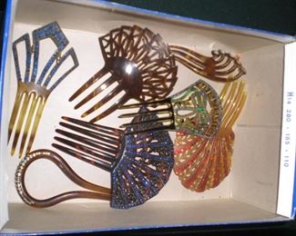 Celluloid hair combs