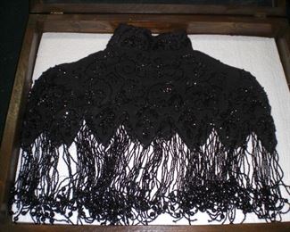 fantastic beaded collar/shawl c.1890