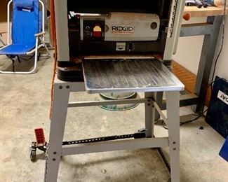 Rigid 13" Thickness Planer on Wheeled Stand