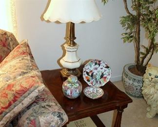 End table, Stiffel lamp