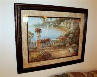 Large framed print