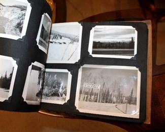 Vintage Alaska photo album full of pictures