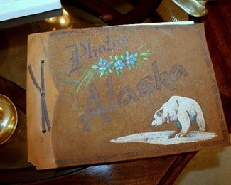 Vintage Alaska photo album full of pictures