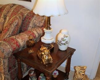 End table, Stiffel lamp