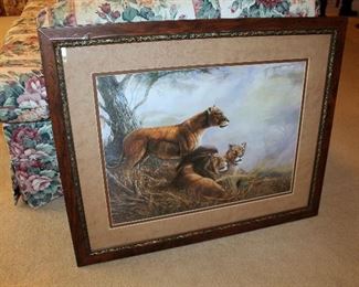 Large framed print